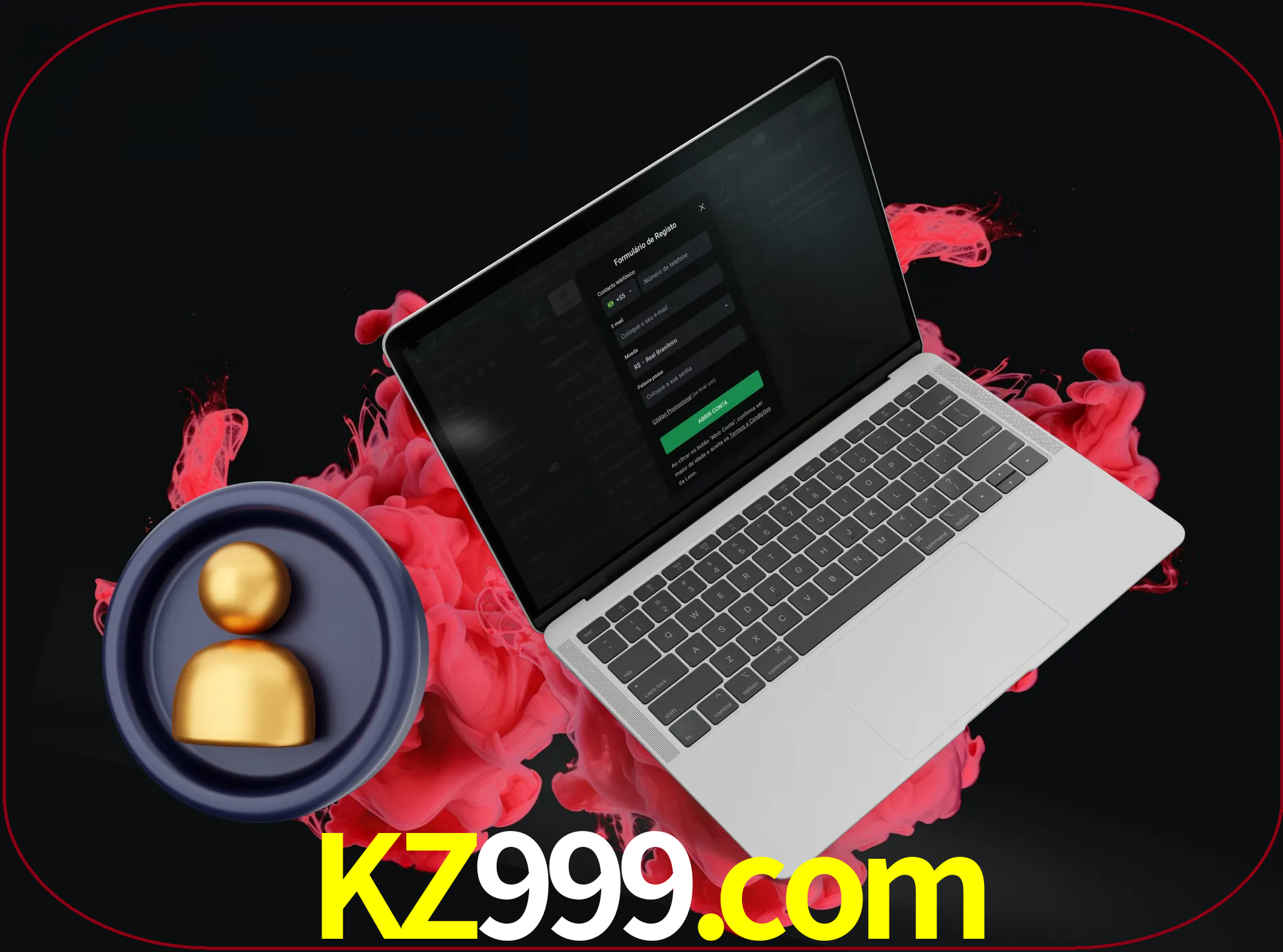 No cabeçalho do site kz999, clique no botão que o levará a um formulário especial onde terá de introduzir as suas informações actuais.